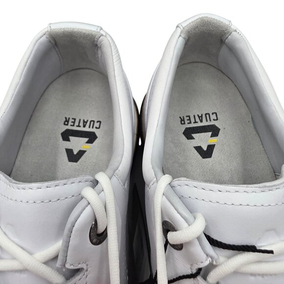 NEW Cuater Golf Shoes Mens 11.5 Travis Matthew Legend White Leather Waterproof - Picture 13 of 16